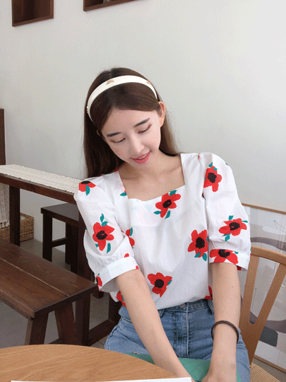 쥬시꽃 blouse