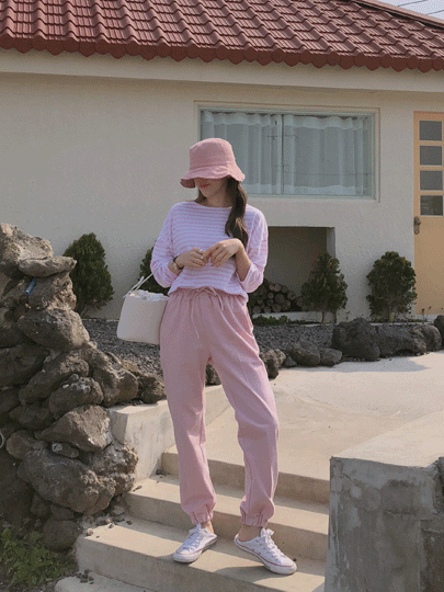 핑크조거 pants